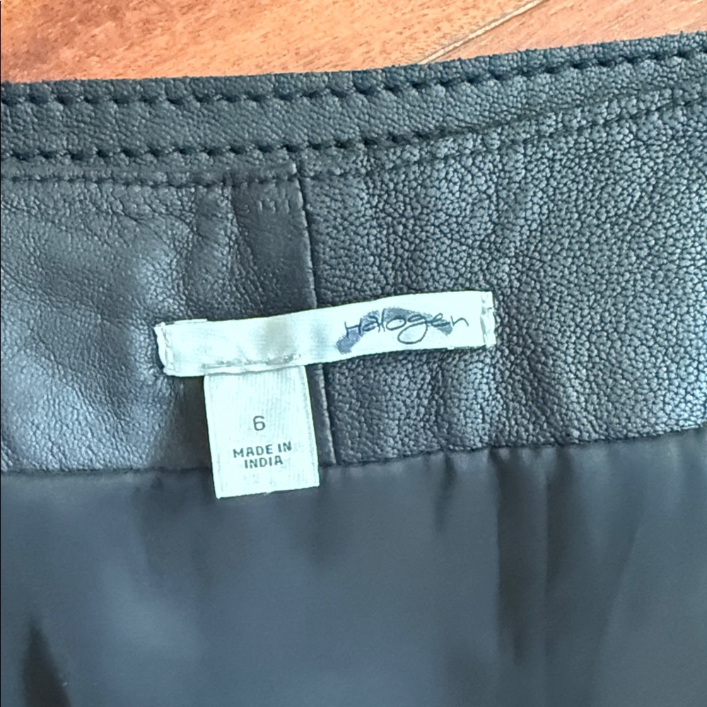 Halogen Black Leather Skirt - Picture 6 of 7